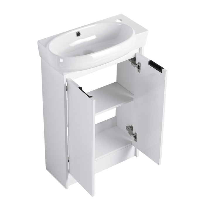 Freestanding Bathroom Vanity & Sink, Soft Close Doors