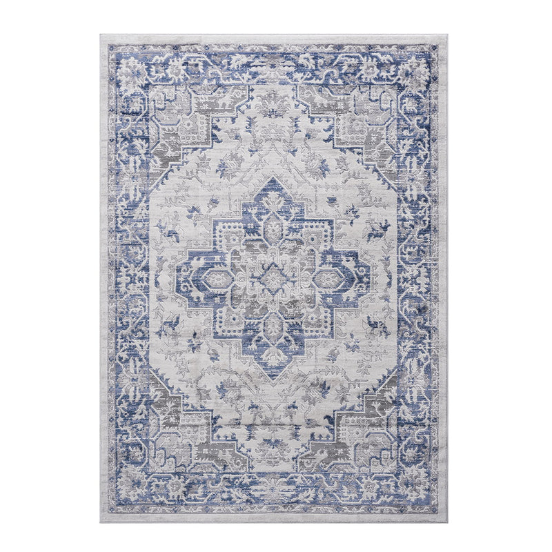 Marfi - 8' X 10' Oriental Area Rug - Blue / Gray
