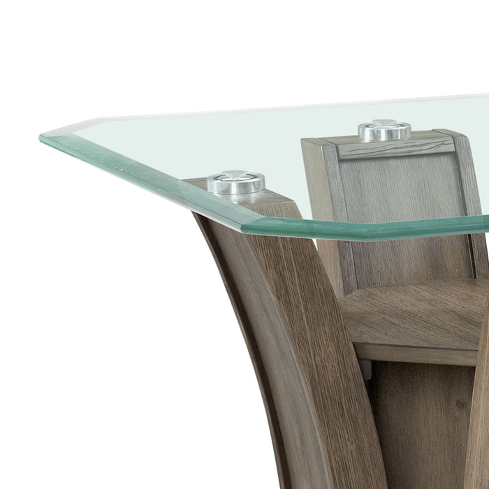 Dapper - Square End Table - Gray
