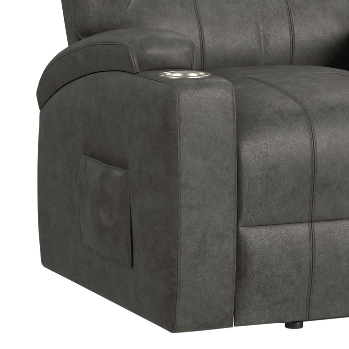 Kenmore - P1 Lift Chair With Heat Massage - Simba Dark Gray