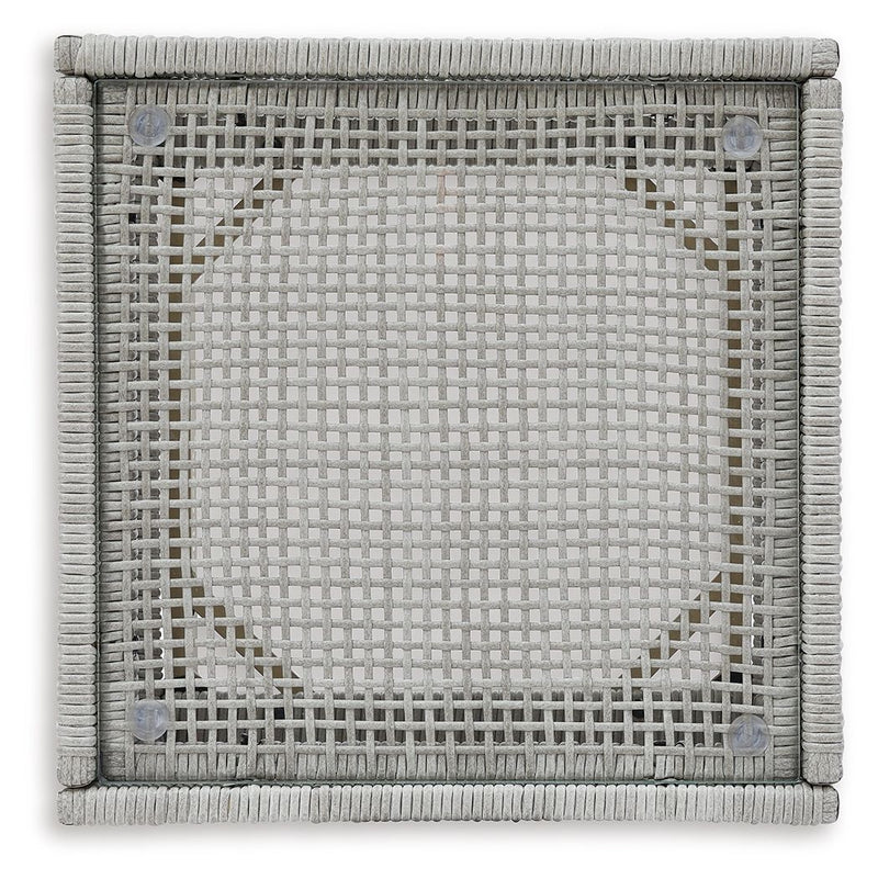 Seton Creek - Square End Table - Gray