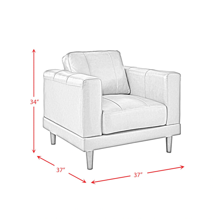 Hampton Chair In Fiero (Top Grain/PVC)