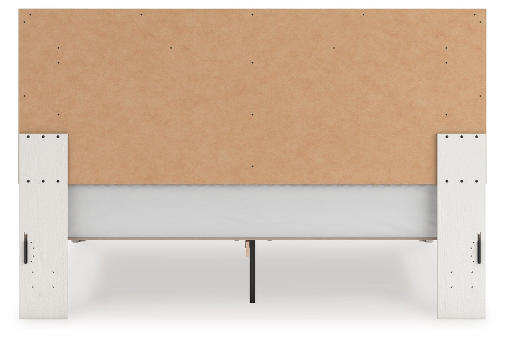 Zuraleus - Upholstered Panel Platform Bed With Roll Slats
