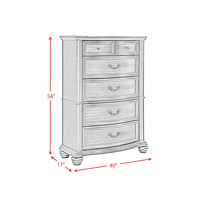 Brunswick 5-Drawer Chest in Mahogany