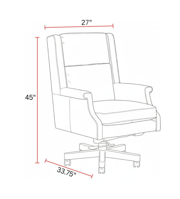 Dc132 - Leather Desk Chair