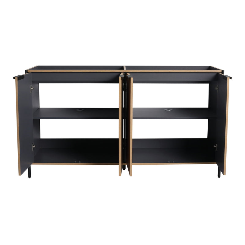 Contemporary Freestanding Bathroom Vanity With Adjustable Shelves