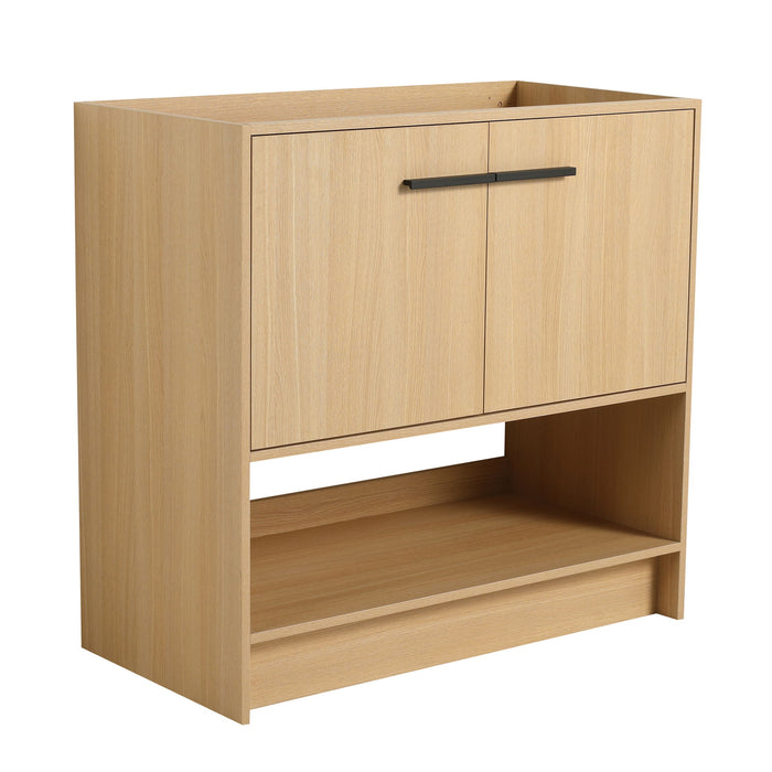 Modern Freestanding Bathroom Vanity With 2 Doors