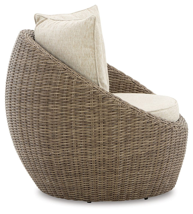 Danson - Swivel Lounge w/Cushion (Set of 2) - Beige