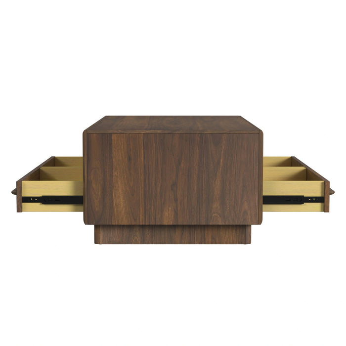 Brisbane 2PC Occasional Table Set in Brown-Coffee Table & End Table