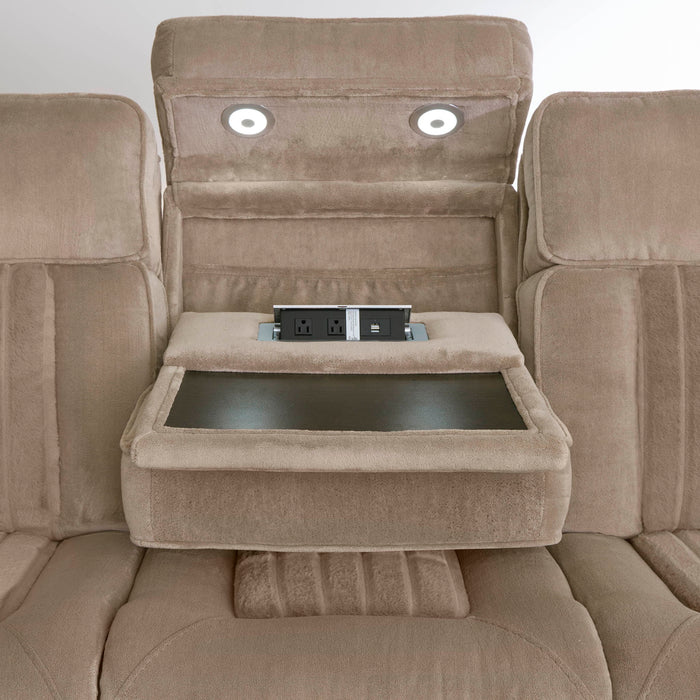 Equinox - Power Reclining Sofa With Drop Down Table