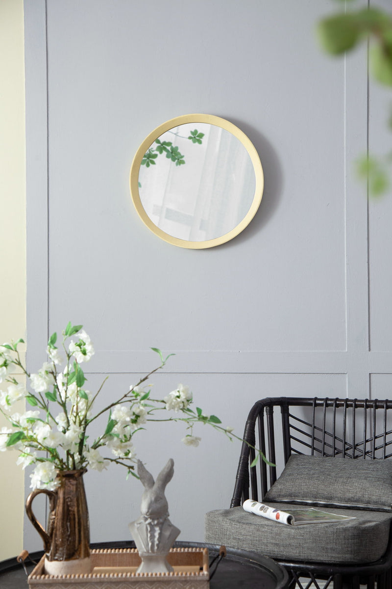 Transitional Decor Style Wall Mirror Decor With Frame For Bathroom