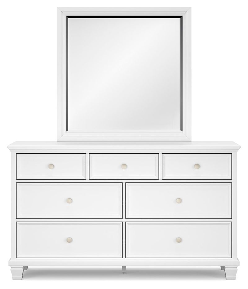 Fortman - Dresser And Mirror - White