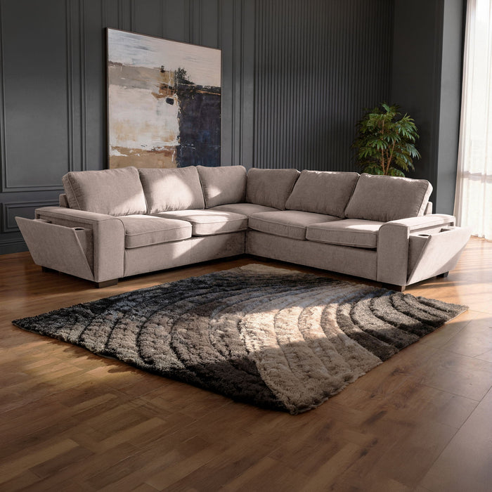 Dayne - 3 Piece Sleeper Sectional - Gray