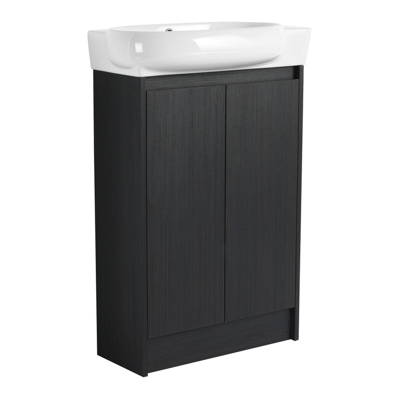 Freestanding Bathroom Vanity & Sink, Soft Close Doors