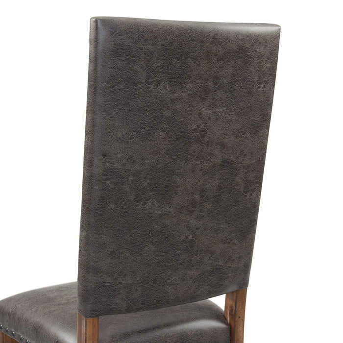 Gramercy 6PC Dining Set-Table, Four Tall Back Chairs and Settee