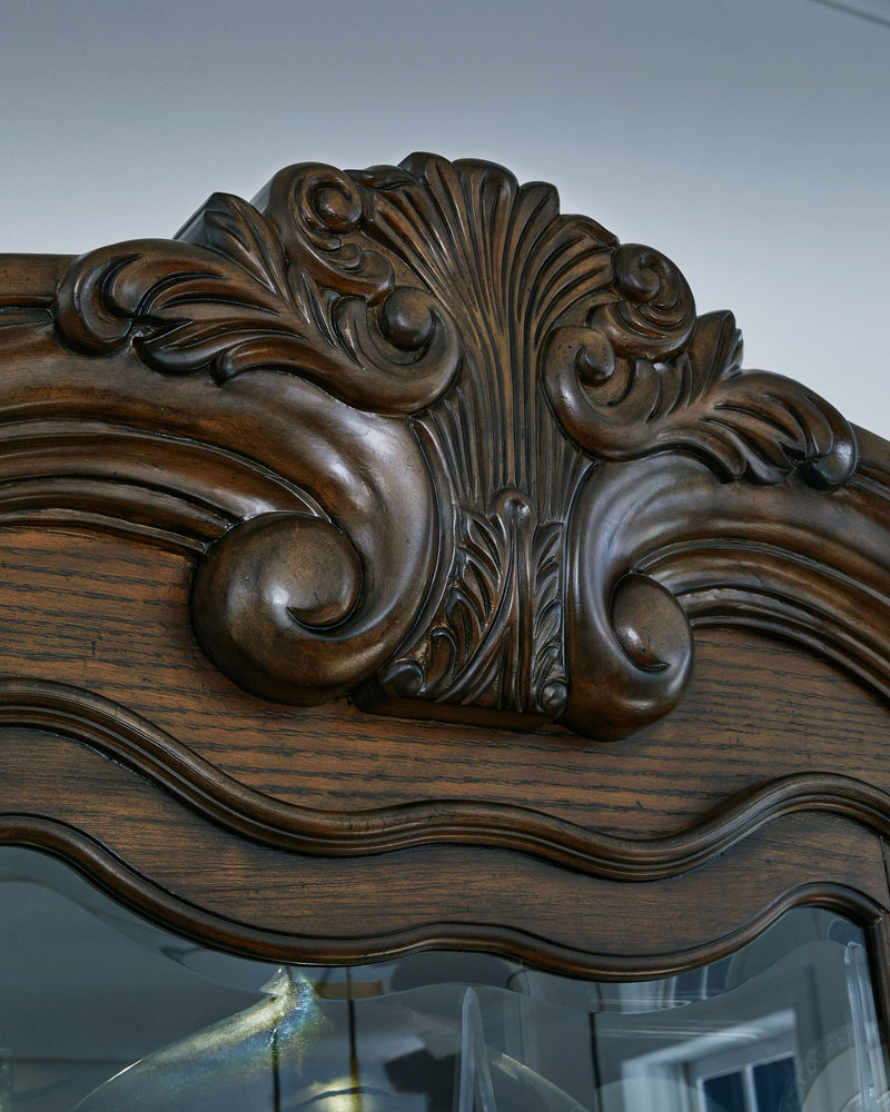 Maylee - Dining Buffet And Hutch - Dark Brown
