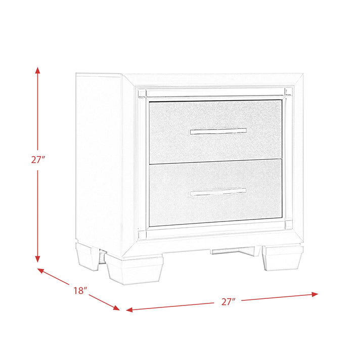 Platinum Platform Storage Bedroom Set