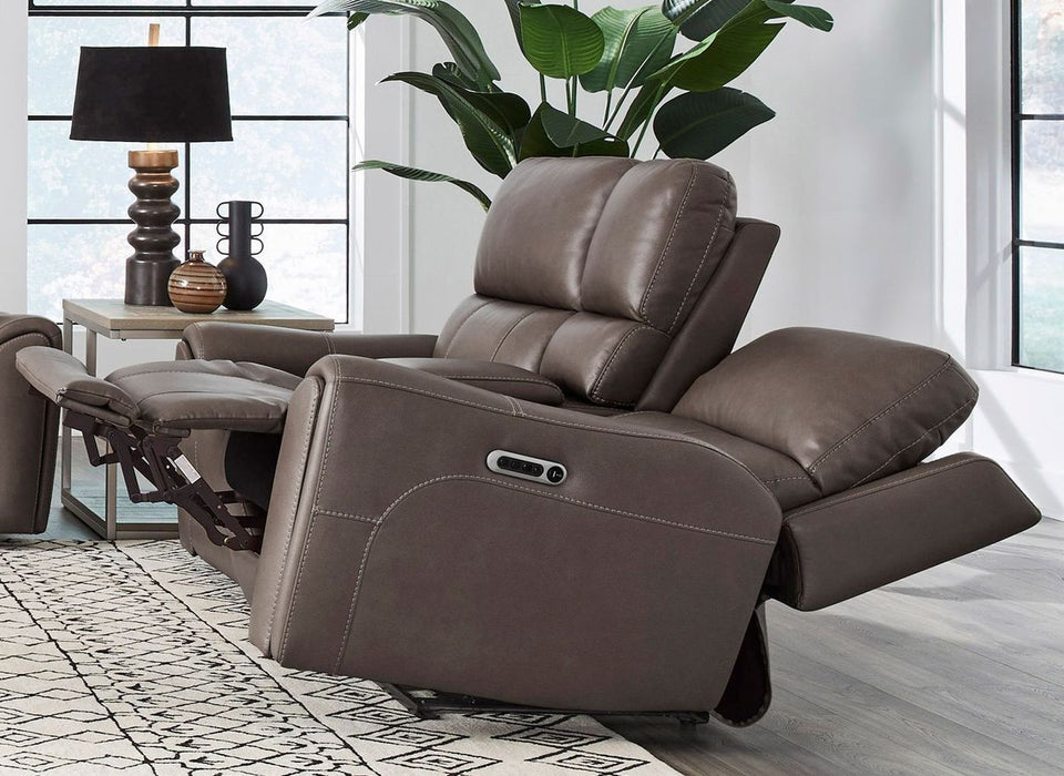 Hancock - Zero Gravity Power Reclining Console Loveseat P3