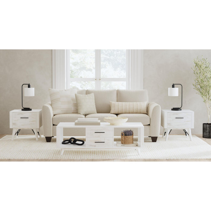 Rogen Rustic - End Table - Rustic White