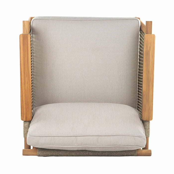 Sumbawa - Outdoor Club Chair - Teak / Beige