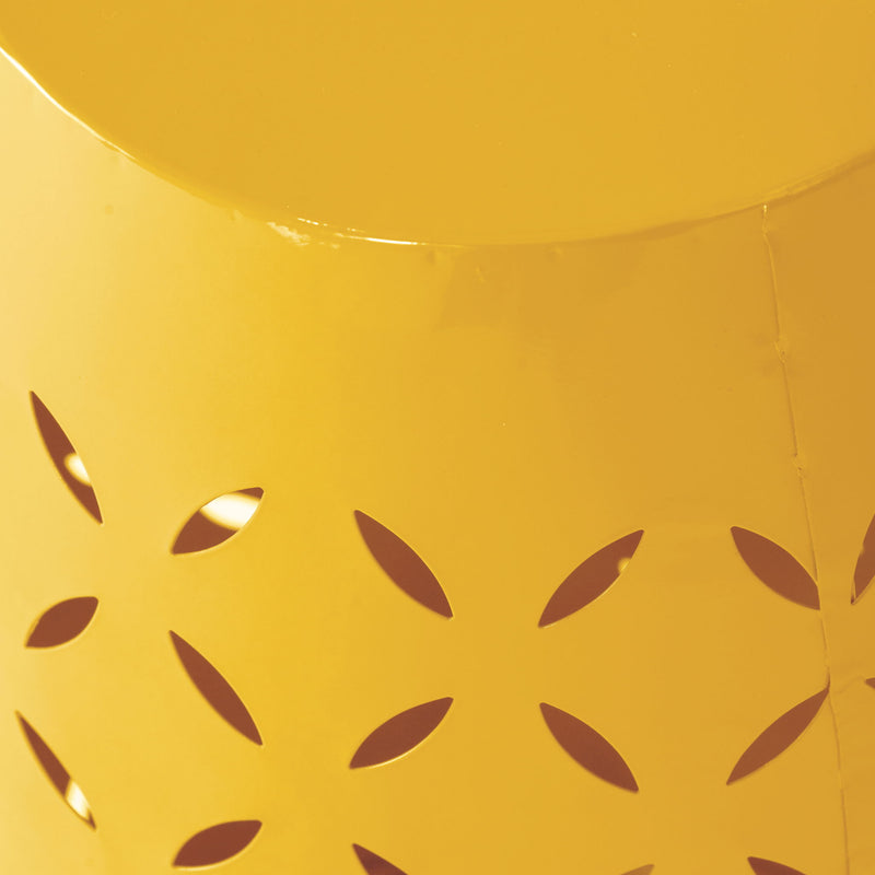 Outdoor Side Table With Barrel Shape