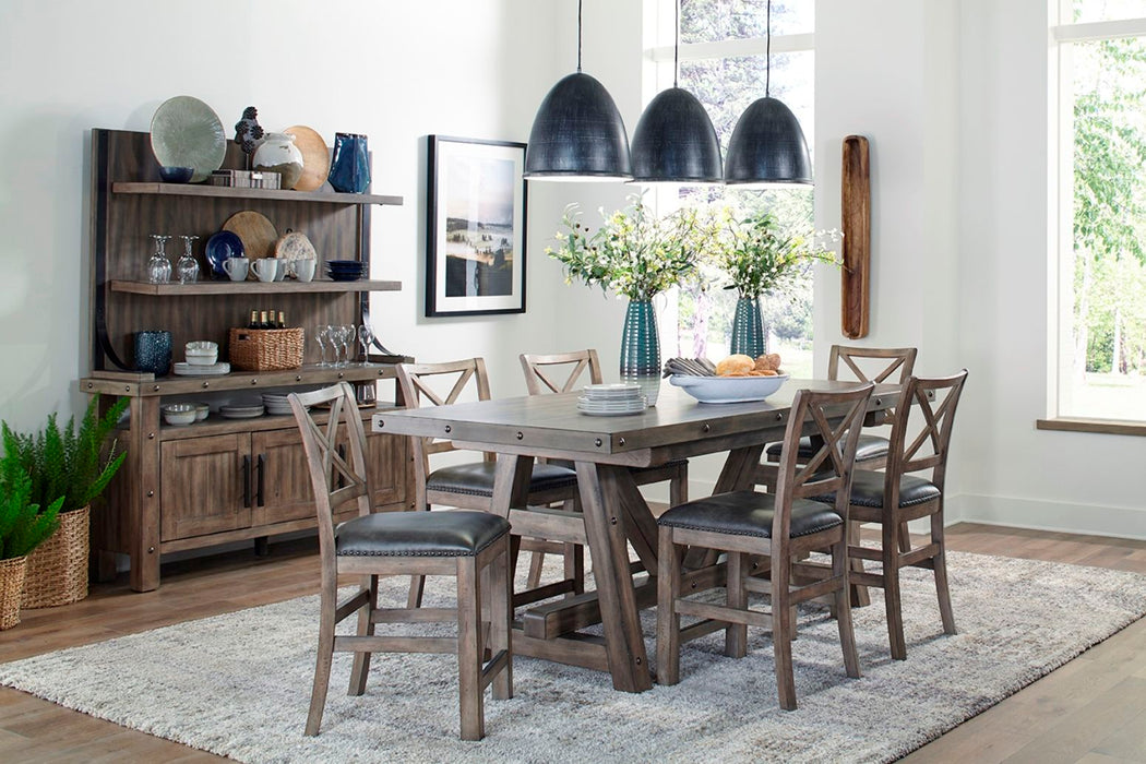 Lodge Dining - Counter Height Dining Table With Extensions - Siltstone