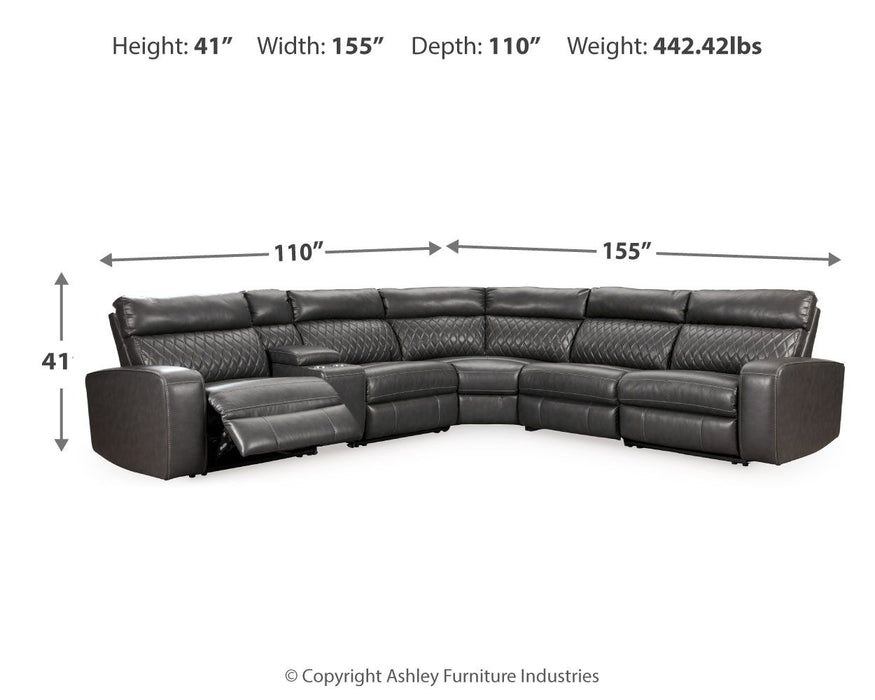 Samperstone - Power Reclining Sectional