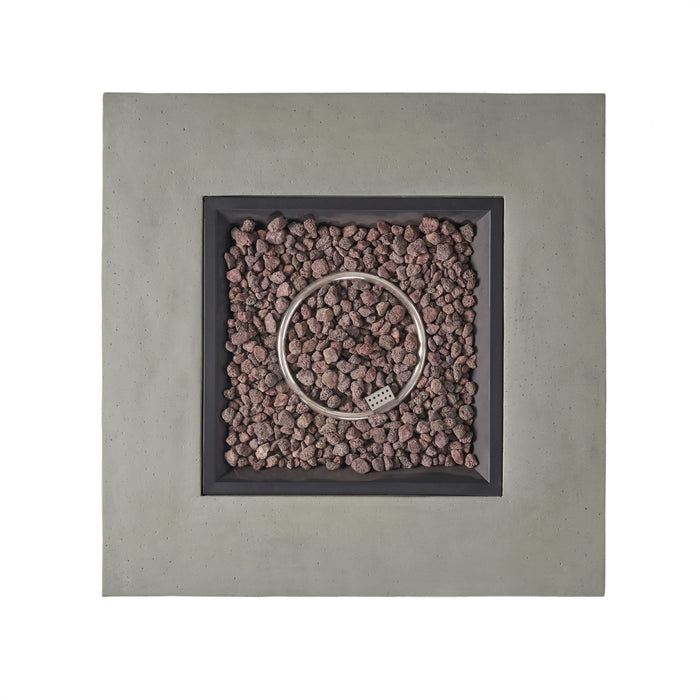 Modern 50, 000 Btu Square Fire Table With Propane Tank