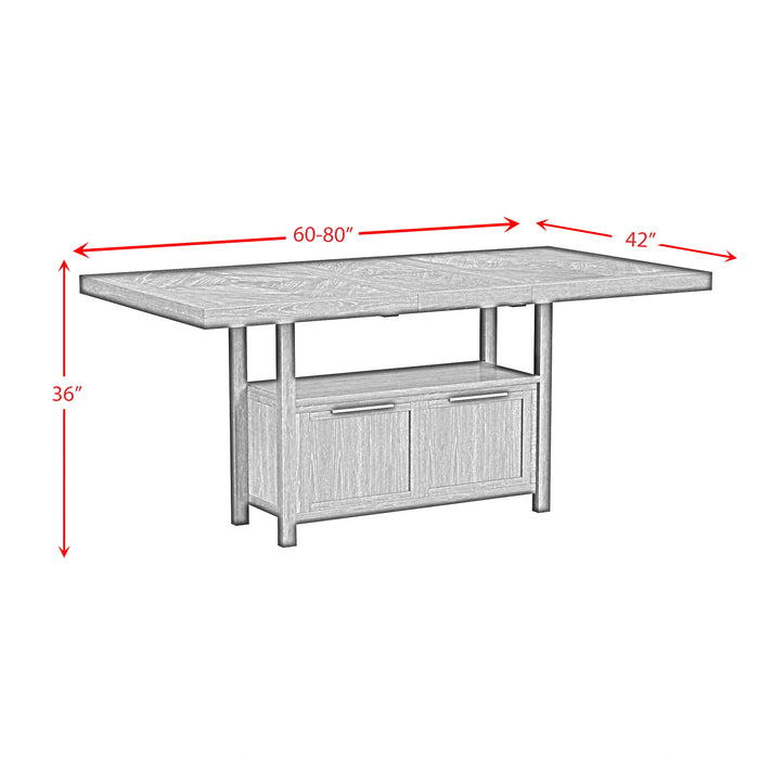 Transcend Table in Charcoal