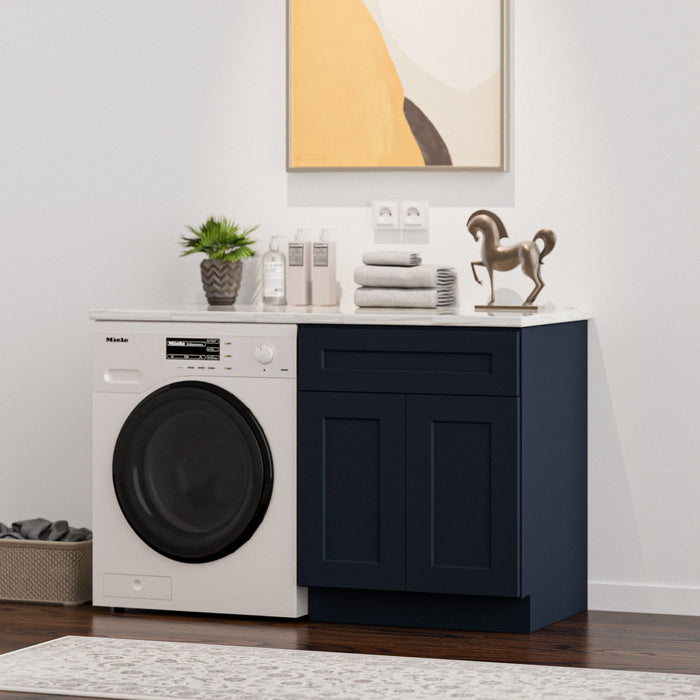 Shaker Base Cabinet With Soft-Close Drawer & Double Doors, Adjustable Shelf
