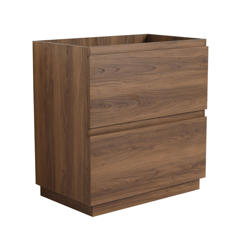 Modern Freestanding Bathroom Vanity Cabinet With Double Drawer