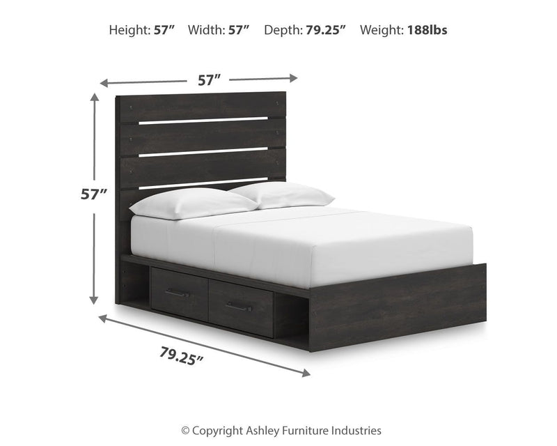 Hollivern - Panel Storage Bed
