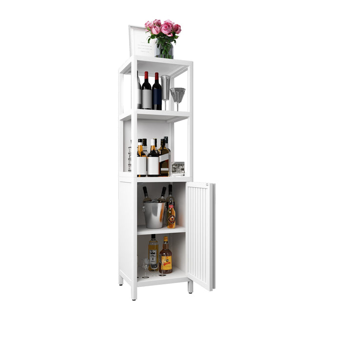 Storage Cabinet With Tall Tower, Multifunctional For Bathroom