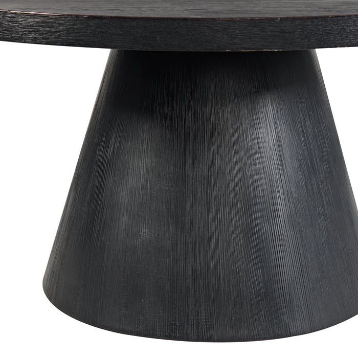 Portland Round Coffee Table in Black