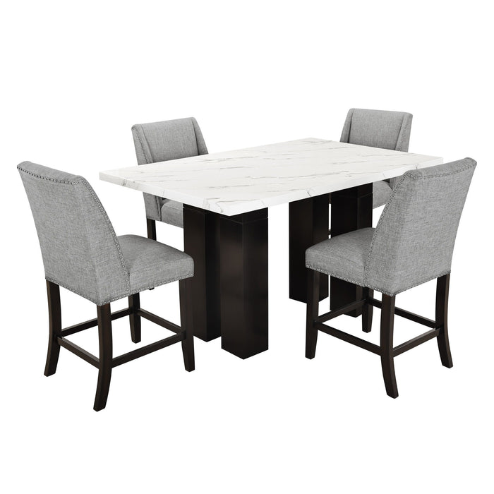Faust - Counter Chair (Set of 2) - Gray