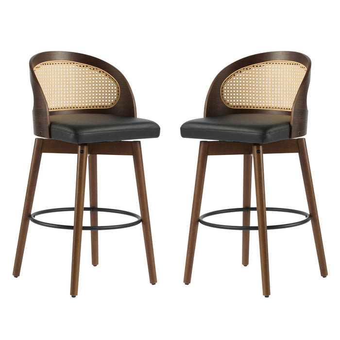 Como - Indoor Wood Barstool (Sey of 2)