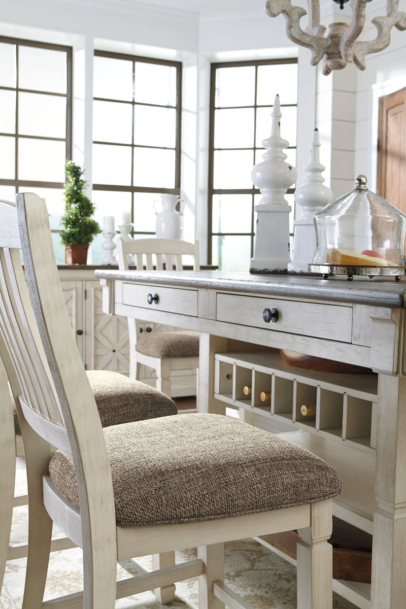 Bolanburg - Rectangular Dining Room Counter Table - Beige
