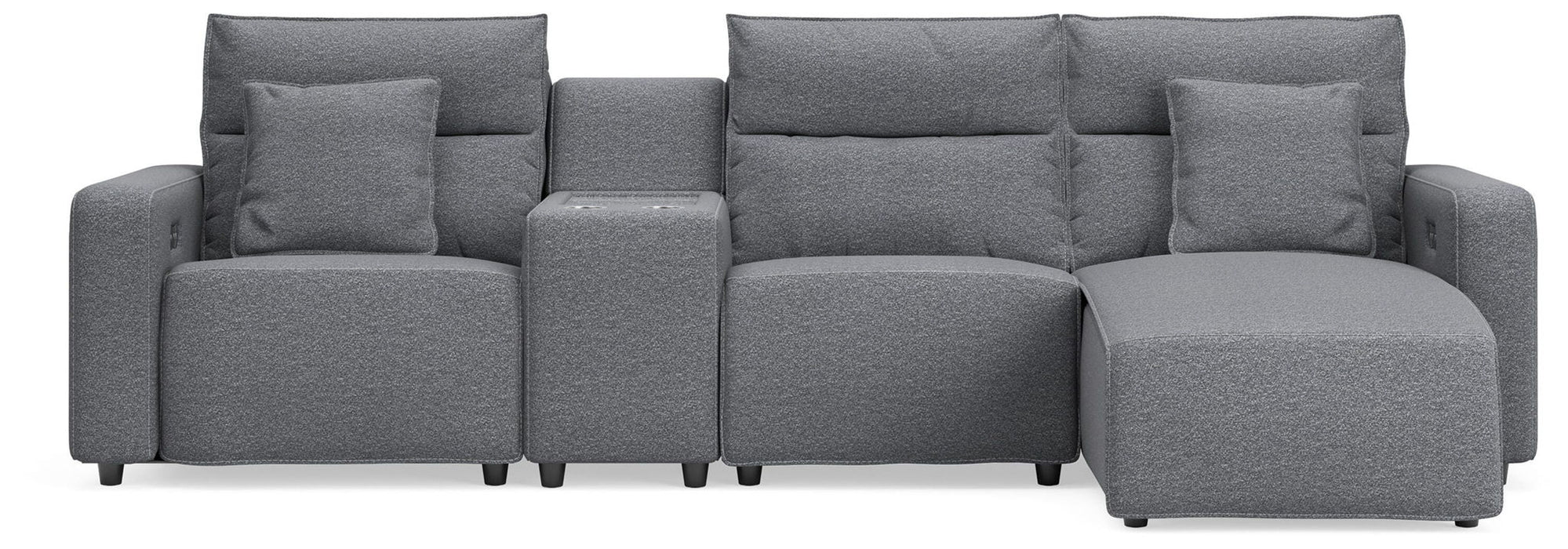 Modmax II - Reclining Sectional - Salt And Pepper