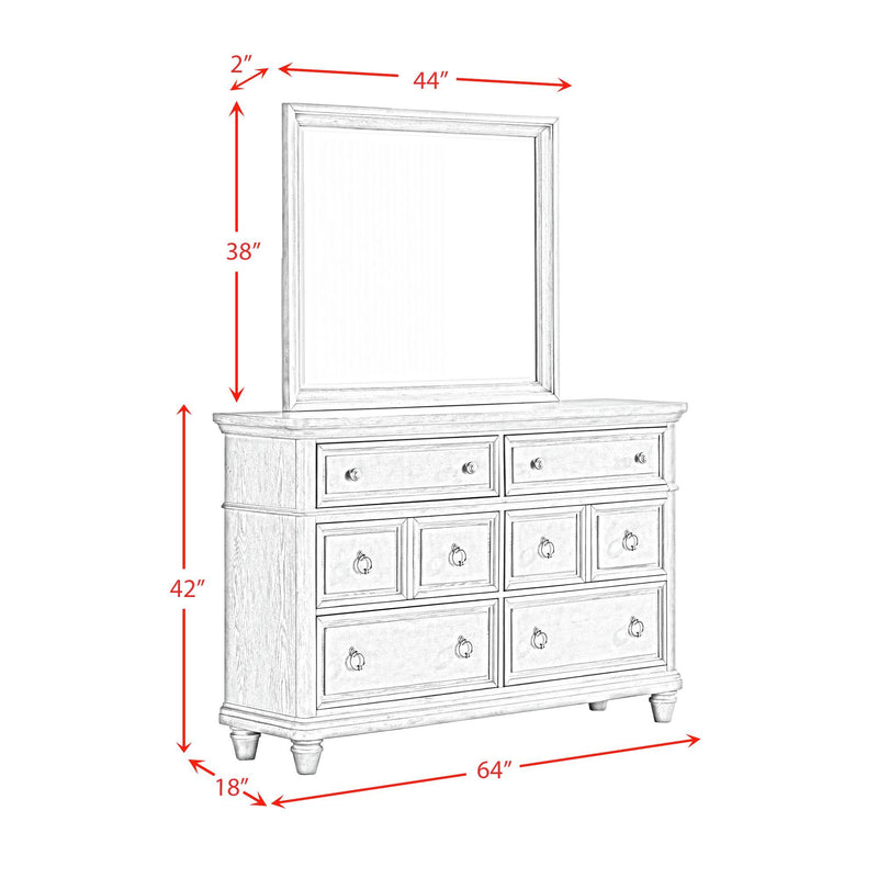 Whit-Ash - Panel Bedroom Set With Door Chest