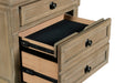 Allegra Nightstand -Pewter