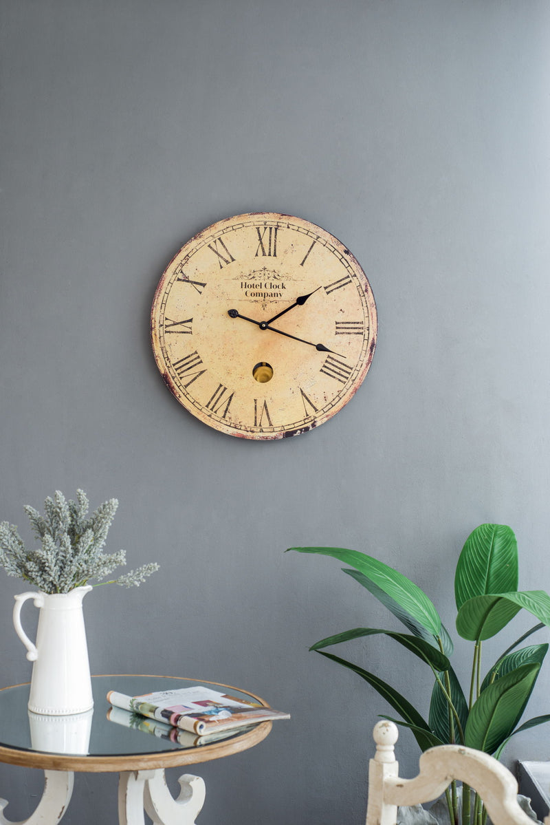 Wall Clock - Beige
