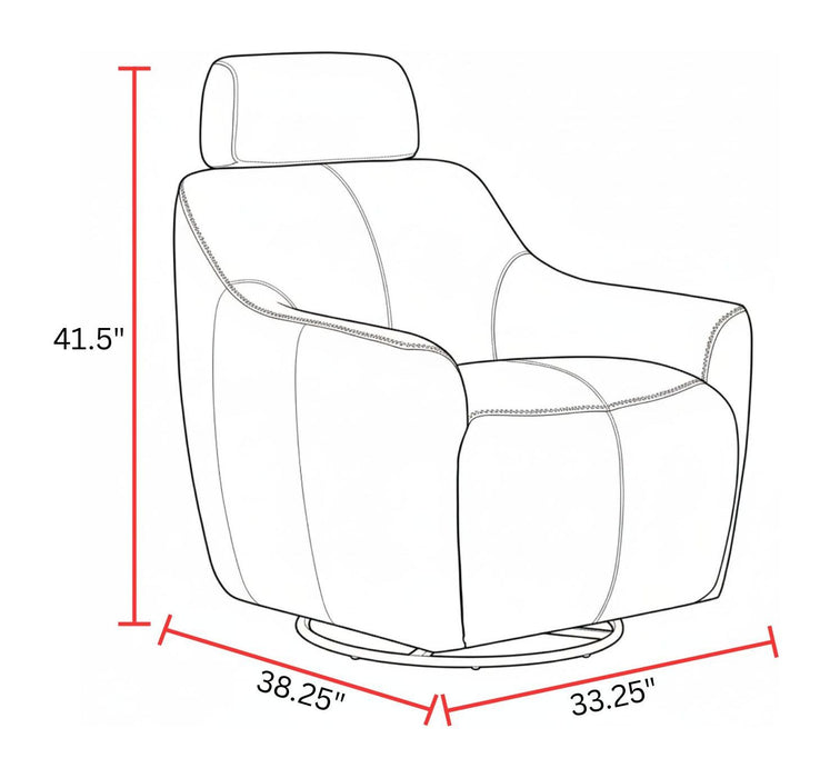 Miles - Swivel Gliding Accent Chair