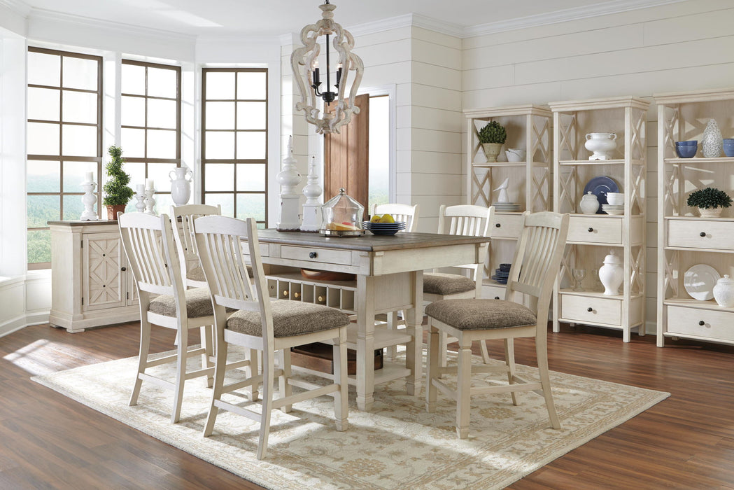 Bolanburg - Upholstered Barstool (Set of 2) - Beige