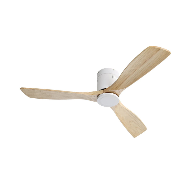 Low Profile Ceiling Fan DC, 3 Blade, Noiseless Reversible Motor, Remote Control