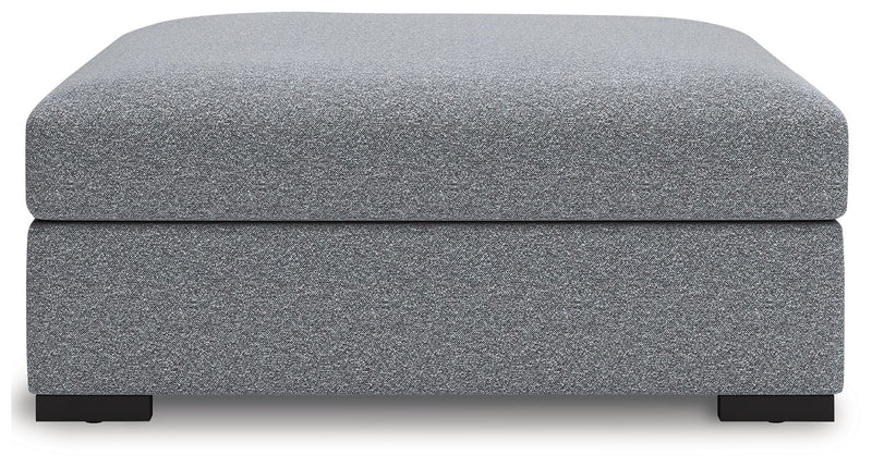 Bealton - Oversized Accent Ottoman - Salt And Pepper