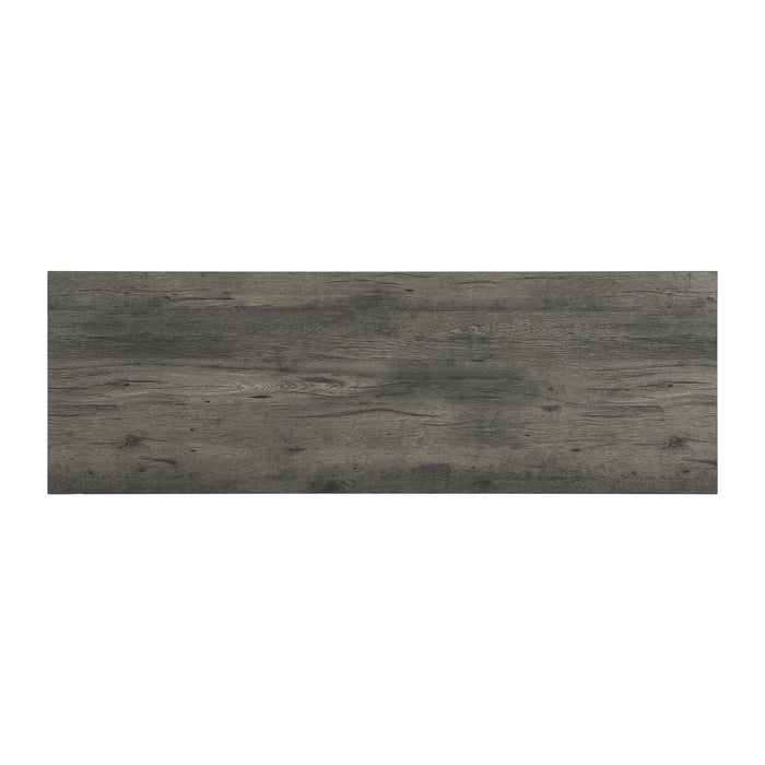 Oak Lawn Charcoal Grey Bar Table Single Pack (Table + 3 Grey Fabric Stools)