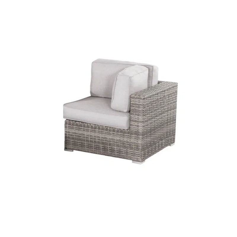 Handcrafted Outdoor Loveseat With Wicker Seating