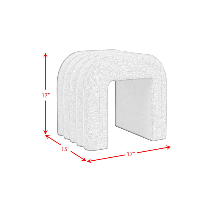 Seqouia - Bench With 2 Stools - Cream