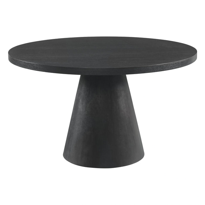 Portland Round Dining Table in Black