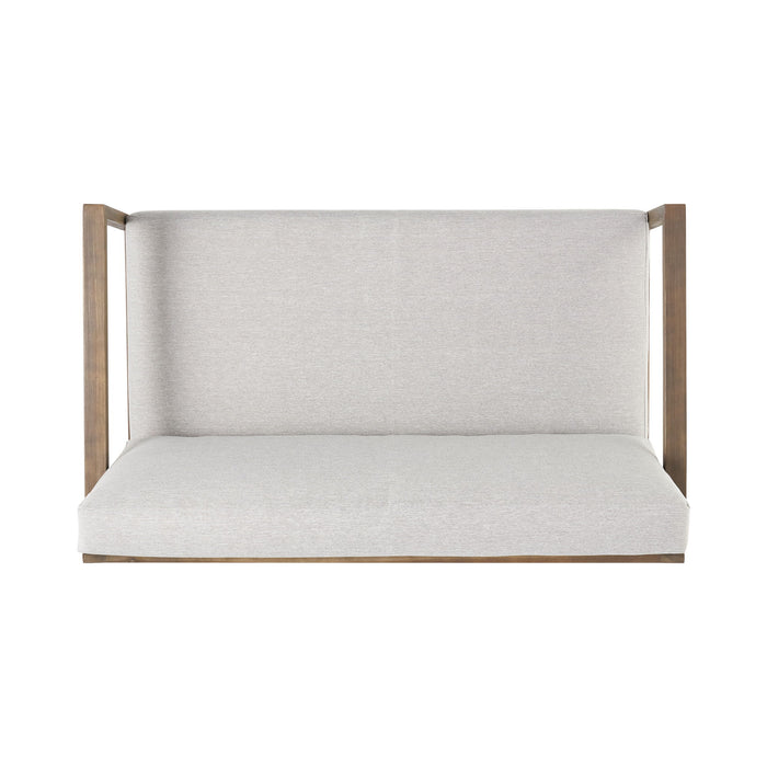 Belgian - Loveseat & Coffee Table Set With Water Resistant Cushions - Gray